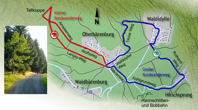 Rundwanderwege Oberbärenburg