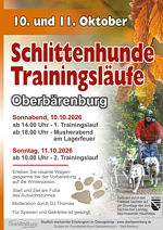 Schlittenhundetraining